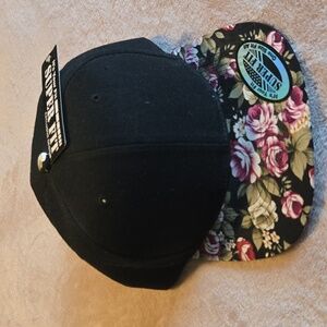 Black Floral Snapback Hats